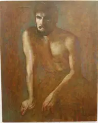 Wade Reynolds, Male Nude, 1965, [LGBTQ+ INTEREST], Oil on canvas