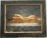 Reclining Nude, [LGBTQ+ INTEREST] by American School, Oil on Canvas, sold Aug 2022