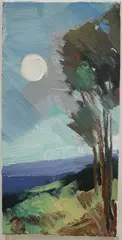 Jose D. Trujillo, Twilight Hillside, 2012, Oil on Canvas