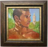 Richard Taddei, Portrait of a Moroccan Boy, 2008, [LGBTQ+ INTEREST], Oil on canvas