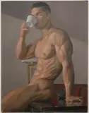 Rickie du Burke, Untitled, 2019, [LGBTQ+ INTEREST], Oil on board
