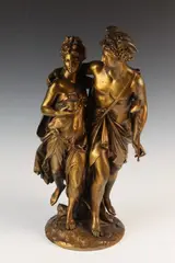 Jean-Louis Grégoire, Hermes (Mercury) leading Pandora to Epimetheus, Bronze