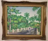 Caribbean School, A Day in the Bahamas, Oil on canvas