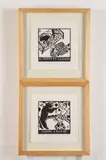 Teresa Villegas, A Pair: "El perro en la Cama," and "Vamos a Bailar", Pencil signed
