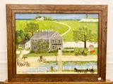 Mildred Dischinger, Untitled, Springtime in New England, oil on board