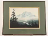 Winter Scene by American School, Watercolor on paper, offered Sep 2022