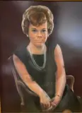 American School, Portrait of Barbara Kober, Pastel on paper