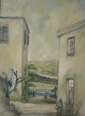 Gustav Trois, Poros, Oil on canvas