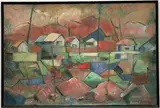 Dorothy Erickson, A Remote Village, Oil on canvas