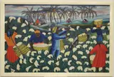 Wilmino Domond, Cotton Pickers, 1964, Oil on canvas
