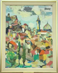 Yona Mach, Jerusalem, Oil on canvas