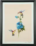 Jim Collins, Hummingbirds, circa 2004, Ink signed lower right hand corner