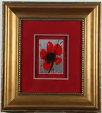 Dominic Pangborn, Cherry Red Poppy XXII, Oil on aluminum foil
