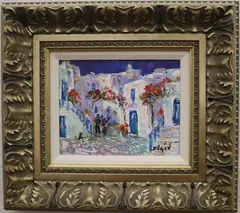 Duaiv, Petite Place en Greece, 2016, Oil on canvas