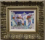 Duaiv, Petite Place en Greece, 2016, Oil on canvas
