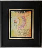 Tim Yanke, Headdress, 2012, Mixed-media with pigment, charcoal, pastels and ink on clayboard
