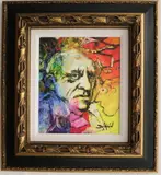 Duaiv, Picasso au Noir Regard, circa 2018, Limited edition hand embellished giclee on canvas numbered 392