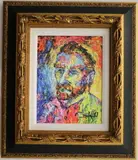 Duaiv, Van Gosh Visage, circa 2018, Limited edition hand embellished giclee on canvas numbered 369