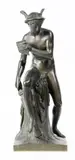 Bertel Thorvaldsen, Mercury about to Kill Argus, Patinated bronze sculpture