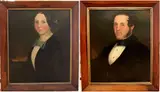 A Pair of Portraits by American School, Oil on canvas, sold Sep 2022