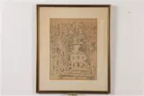 Childe Hassam, Colonial Church, Lithograph in black on wove paper