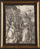 Christ Taking Leave of His Mother by Albrecht Durer, circa 1509, Woodcut on ivory laid paper, offered Sep 2022