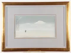 Lev Meshberg, Rainy Day in Russia, 1986, Watercolor on paper
