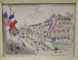 Raoul Dufy, July 14 Celebrations in Le Havre, Pencil signed lower right hand corner