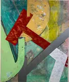 Joyce Cole, Untitled Abstract, Acrylic on canvas