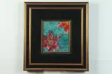 Yankel Ginsburg, Study for Lilies Downstream, Acrylic and pastels on wood