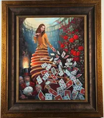 Michael Cheval, Nothing But a Pack of Cards, 2017, Ink signed and numbered at base