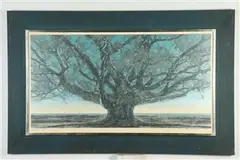 Joichi Hoshi, Black Tree, 1975, Pencil signed, dated, and numbered