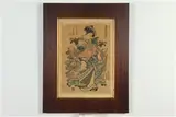Isoda Koryūsai, A Courtesan of the Tsutaya House, Woodblock print, from the series "Models for Fashion: New Year Designs as Fresh as Young Leaves" (Hinagata wakana no hatsu moyo, 1776-81) with signatures as published