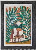 H. J. Laurent, Two Peasants, circa 1975, Oil on Masonite Signed "H