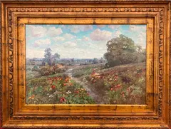 Phillip Salimas, Early Summer Countryside View, Oil on canvas