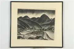 Alexander Samuel MacLeod, Kahana Bay Beach, Engraving on paper