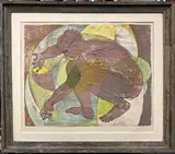 Hans Erni, Untitled, circa 1957, Pencil numbered and signed at base