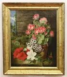 American School, Early Spring Flowers, Oil on canvas