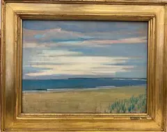 Charles Bittinger, Ocean View, 1935, Oil on canvas-board