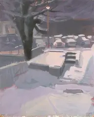 Barry M. Carpenter, Hargrove Alley, Oil on board