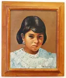 Paul Valentine Lantz, Mexican Girl, 1936, Oil on Canvas
