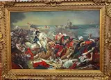 Bataille d'Aboukir (Battle of Abukir) by An Imitator Of Antoine-Jean Gros, Oil on canvas, sold Nov 2022