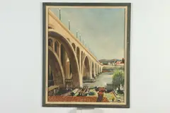 Carl B. Nyquist, Key Bridge, Watercolor on paper