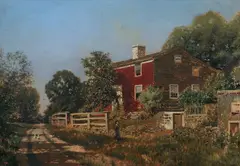 Henry Pember Smith, Barn, Oil on canvas