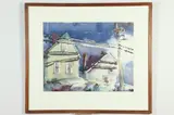 Enid Jean Spidell, Early Winter Urban Landscape, Watercolor on paper