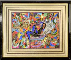Clarence Washington, Reclining Nude, 1995, Mixed media (gouache, watercolor, pencil, oil and/or acrylic) on paper