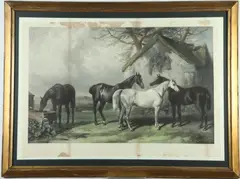 William Barraud, Off Duty, Colored engraving