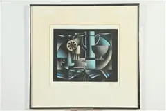 Mario Avati, La Table Ovale, 1971, Pencil signed, titled and dated