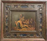 Entombment of Christ by Italian School, Oil on stone, sold Dec 2022