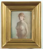 Bohumil Ullrych, Divka, 1932, Pastel on board